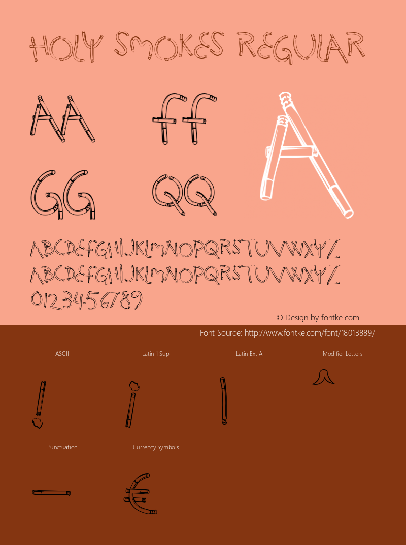 holy smokes regular otf 4.000;ps 001.001;core 1.0.29图片样张