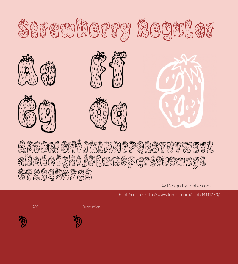 strawberry regular version 1.00 2012图片样张-字体