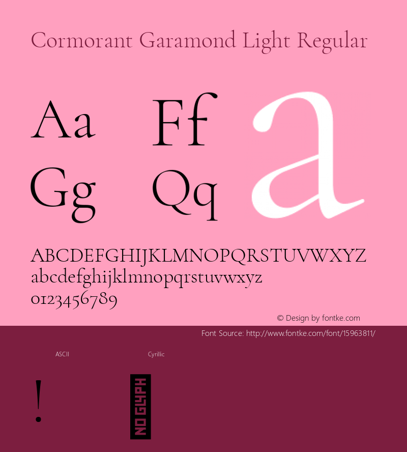 cormorant garamond light regular version 1.000;ps