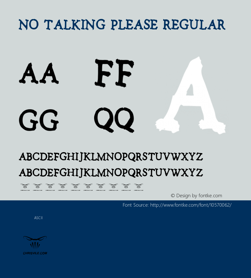 no talking please regular version 1.00 2014样张图片