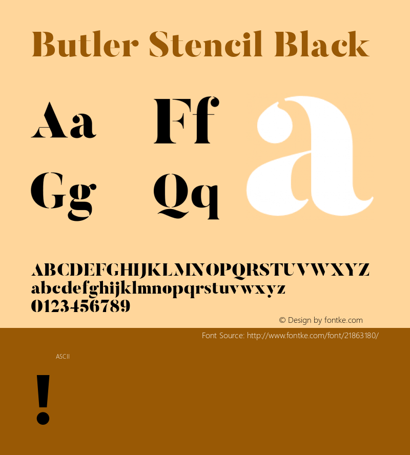 butler stencil black 图片样张