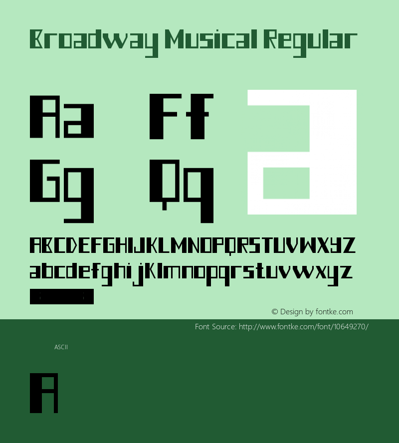 broadway musical regular version 1.0图片样张