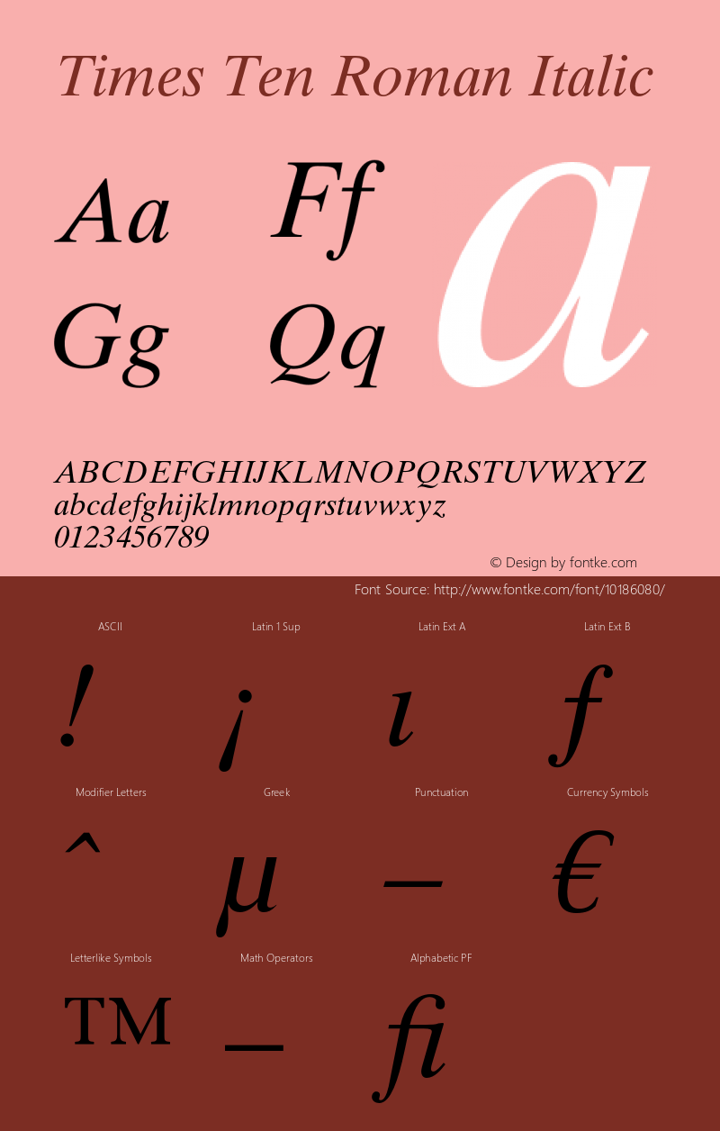 times ten roman italic otf 1.0;ps 001.003;core 1.