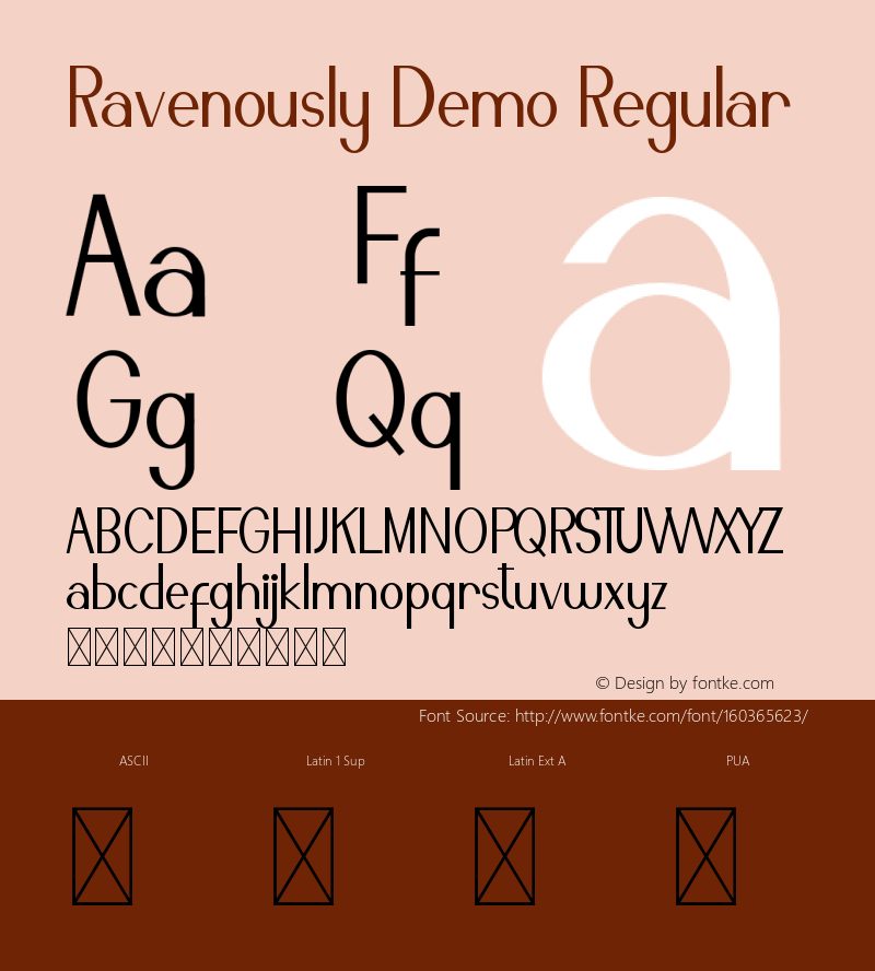 ravenously demo version 1.003;fontself maker 3.5.