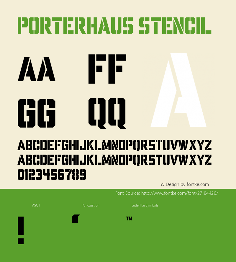 porterhaus stencil 图片样张