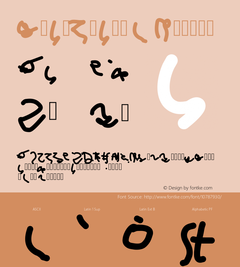 wingdings1 medium version 001.000图片样张-字体-字