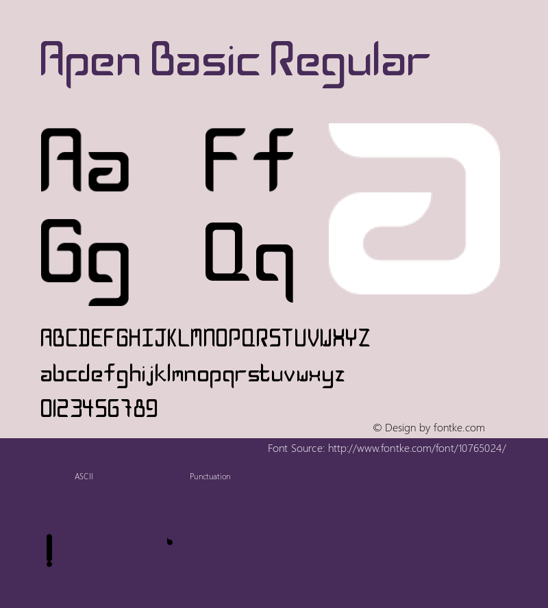 apen basic regular version 1.0图片样张