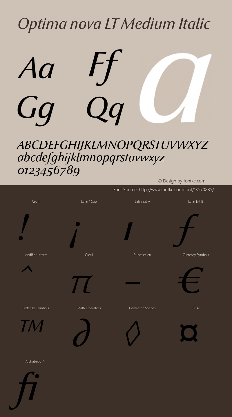 optima nova lt medium italic 001.000图片样张-字体