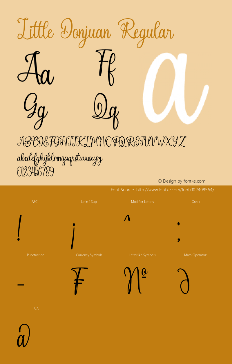 little donjuan version 1.00;january 27, 2021;font