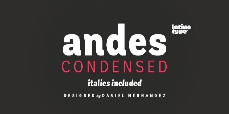Andes Condensed Black Black Italic 1.000