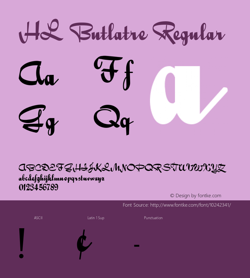 hl butlatre regular 1.0bk2 http/hunglan.netfirms.com图片样张