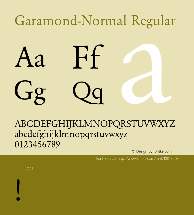 garamond-normal regular daff08garamon1.