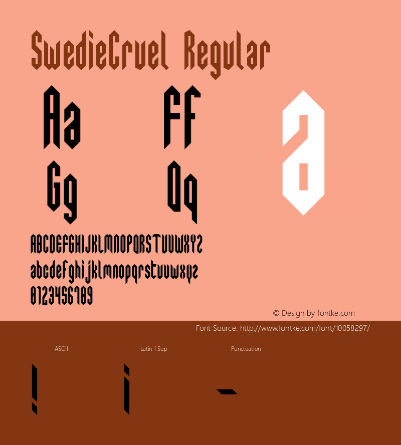 swediecruel regular 1.1 - 10/9/98樣張圖片