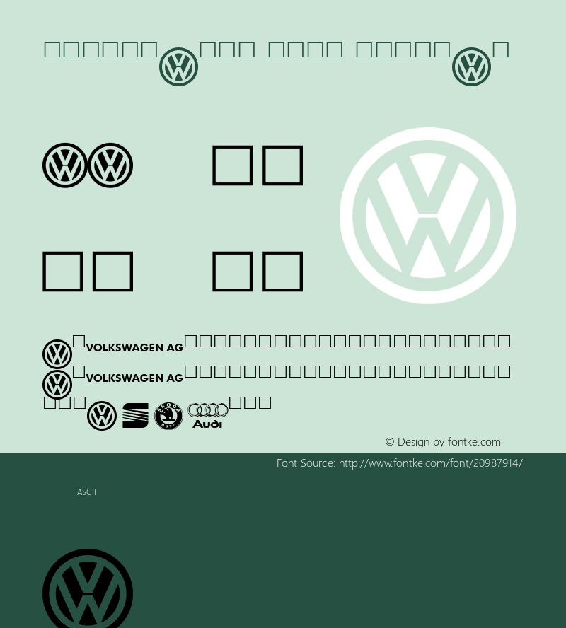 volkswagen logo version 1000图片样张