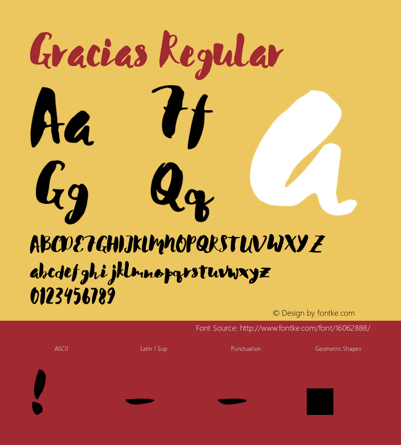 gracias regular 1.000图片样张