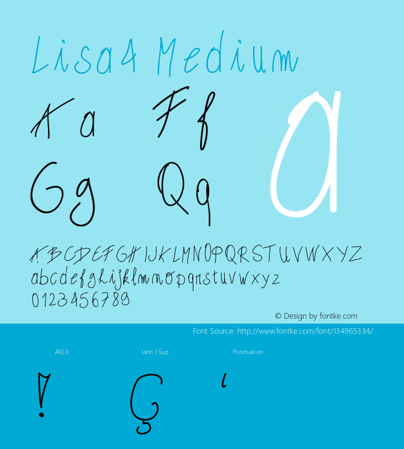 lisa特殊字体图片